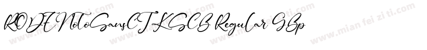 RODENotoSansCJKSCB Regular GBpc EUC字体转换
